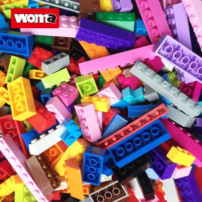 China Building Toy WOMA TOYS Wholesale Customize Designer Bricks 1000pcs Classic City Accessory Colorful Kids Building Blocks Sets Kids for sale