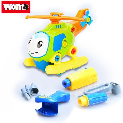 China Construction toy WOMA TOYS child disassembly assembly engineering vehicle screw combination puzzle toys for sale