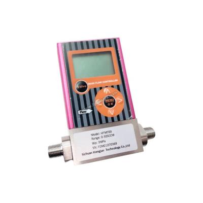 China RS485 4-20mA Medical Oxygen Gas Mass Flow Meter Thermal Controller HFM700 for sale