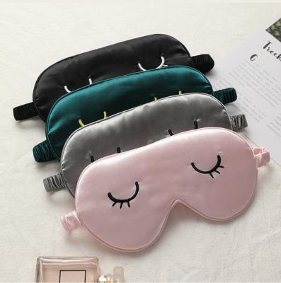 China New Elegant Ladies Canalolo Anti-Puffiness Satine Cat Eye Mask Mulberry Silk Sleeping Soft Silk Eye Masks for sale