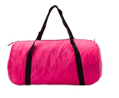 China Sports Gym Bags 210D Polyester Foldable Duffle Bag Waterproof Lightweight Easy Folding Cheap Bag for sale