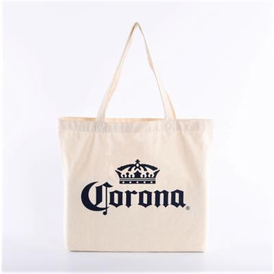 China Canalolo Simple Wholesale Summer Cotton Canvas Tote Bag Girl Printed Shopping White Bag For Sale for sale