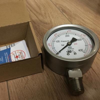 China Stainless Steel Type (Shake-resist) Pressure Gauge Price With High Performance YTH - 60/100/150/200/250 for sale