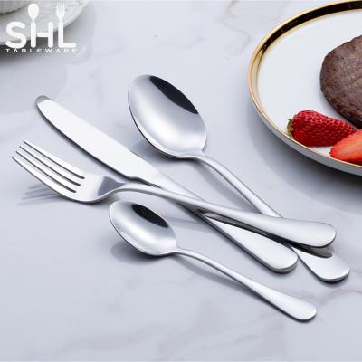 China Sustainable Modern Restaurant Spoon And Fork Set Table Spoons Stainless Steel Cutlery for sale