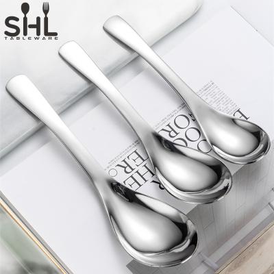 China Viable Hot Sales High Quality Hotel Restaurant Stainless Steel Dinner Spoon Metal Cutlery for sale