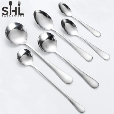 China Viable Wholesale Stainless Steel Dinner Spoon Gift Cutlery Set for sale