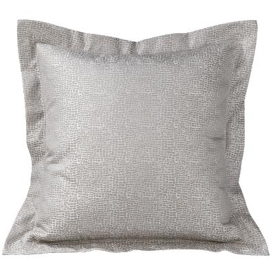 China Pillow Maker Custom Pillow Case Jacquard White Anti-pilling Checks Decorative Pillow Covers Polyester Cushion Cover for sale