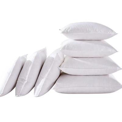 China Home Hotel RDS Certificated Cushion Insert 100% White Goose Feather Pillows Luxury Plush Pillow Insert With Cotton Shell Down-proof for sale