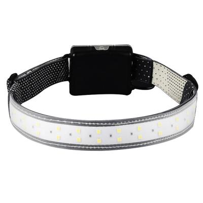 China Hiking Camping Fishing Running LED Strip Head Light LED Strip Wide Angle LED Broadbeam Headlamp For Camping Fishing for sale