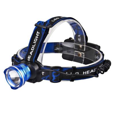 China 18650 Headlamp Headlight Flashlight USB Rechargeable Camping Rise Adjustable Currents Fishing Zoom Fishing LED Headlamp for sale