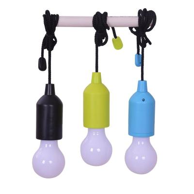 China Battery Operated Colorful Plastic Camping AAA Tent Hanging Night LED Bulb Portable Outdoor Camping Light for sale