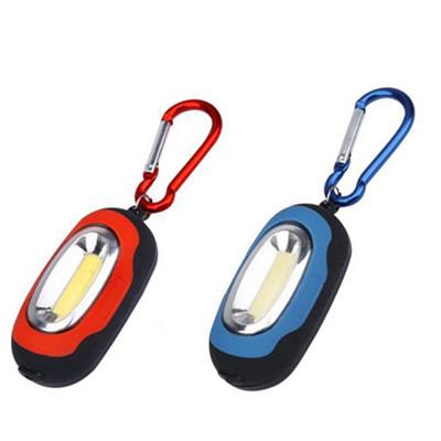 China Hot Sale Promotional Gift LED Camping COB LED Plastic Key Chain Light Mini Flashlight Small Key Chain With Magnet for sale