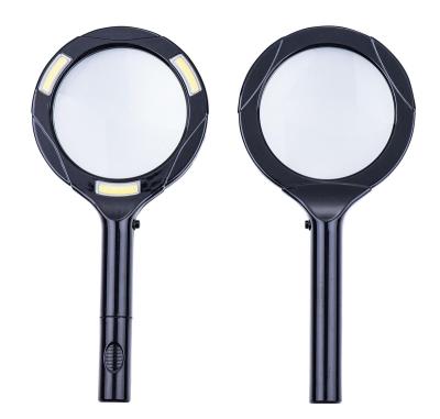 China Modern Portable Handheld COB 3X LED Magnifying Glass Magnifying Glass Light Light for Reading Book Study for sale