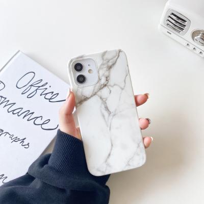 China Luxury Shockproof Women Phone Case IMD Printed Back Cover Mobile Phone Marble Plated Accessories For iPhone for sale