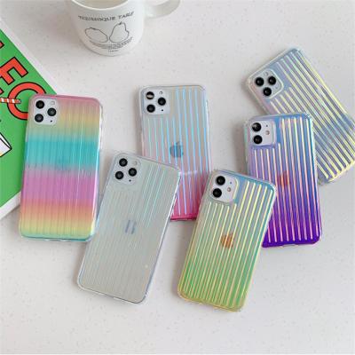 China IMD shockproof technology progressive laser luggage dazzle color popular cell phone electroplating case for IPHONE 11 12 13 pro max for sale