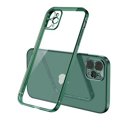 China Transparent Non-slip and Wear-resistant Shockproof TPU Mobile Phone Protective Case for iPhone Support Wireless Charging for sale