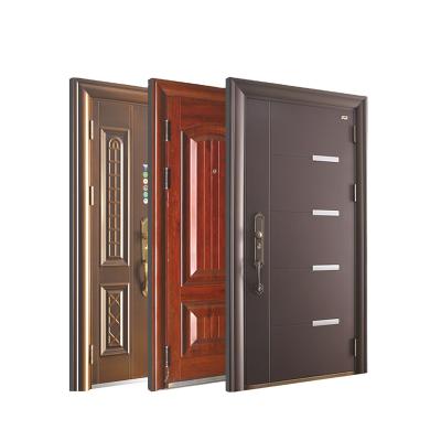 China Security Modern Steel Door Front Entry Front Entry Design For Residential Exterior Te koop