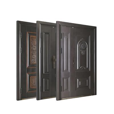 China Baodu wholesale price of modern hot sale Secur steel factory apartment entrance villa cheap exterior doors Te koop