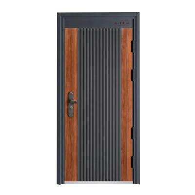 中国 Modern Bullet Proof Front Door Exterior Luxury Residential Exterior Entry Security Cast Aluminum Steel Door 販売のため