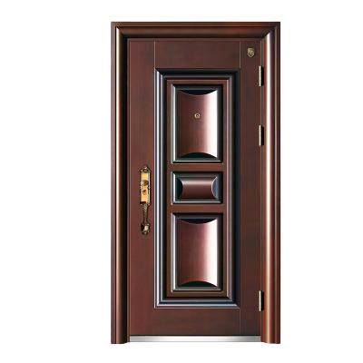 China Front Bulletproof Luxury Cast Aluminum Modern Gold Security Cast Aluminum Metal Entry Door zu verkaufen