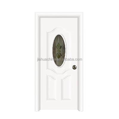 China Modern glass steel door luxuries handles interior glass black steel door for bedroom Te koop