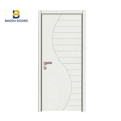 중국 Modern baodu interior doors white contemporary teak double door solid wood wooden design 판매용