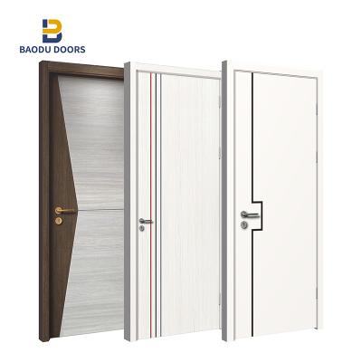 China High Quality Modern Solid Wood Interior Doors Double Swing Door Wood Interior Door Wood Fir Te koop