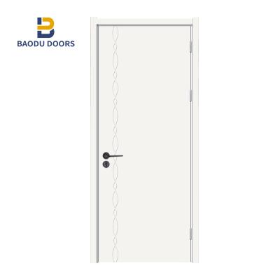 Chine Newest Design Waterproof Hot Sale Baodu Main Door Front Double Solid Wooden Door For Bedroom à vendre