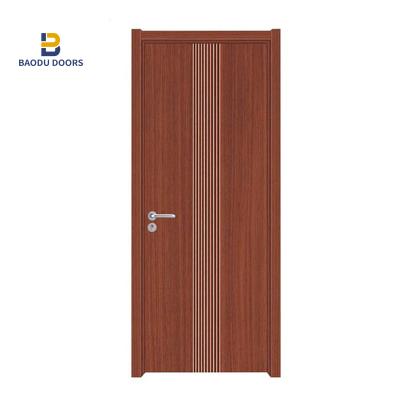 China Baodu Modern Doors Wholesale PVC Door Price PVC Bathroom Door With Frame for sale