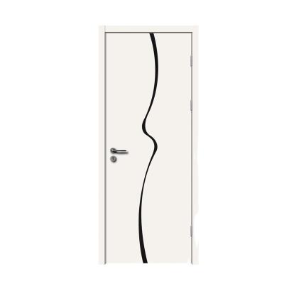 中国 Factory direct modern low price Baodu China panel door waterproof melamine solid wood wooden door 販売のため