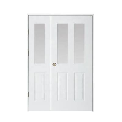 China Modern Cheap Price American Steel Wood Glass Door Main Entry Door for sale