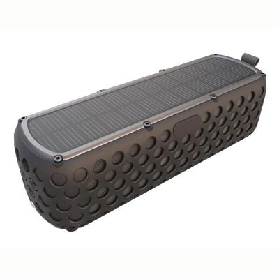 China LED Flashing Light Outdoor Solar Powered Subwoofer 10W Speaker With Power Bank for sale