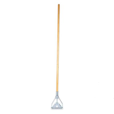 China Sustainable Wholesale Wooden Stainless Steel Broom Handle for sale