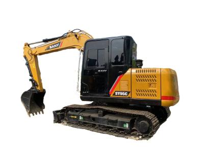 China Sany SY95C Crawler Mounted Hydraulic Excavator V3800DI-T-E3B für den Bau zu verkaufen