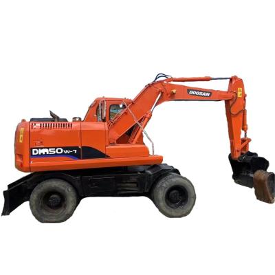 China DH150W-7 Used Doosan Excavator Hydraulic Wheeled Excavator 15T 0.57m3 for sale