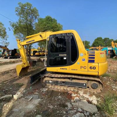 China 6 ton Gebruikte Komatsu Graafmachine PC60 Mini Crawler Graafmachine Japan Originele Te koop