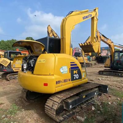 China 7 Tonnen Gebrauchtkomatsu Pc70 Crawler Bagger in gutem Zustand zu verkaufen