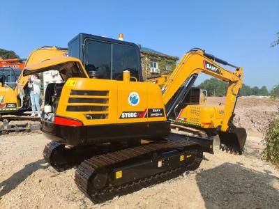 China Gebrauchtes Sany SY60c Pro Crawler Bagger 6 Tonnen 3790mm Maximalgröße zu verkaufen