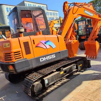 China Gebrauchtes Original Crawler-Typ Doosan Dh55 Bagger in gutem Zustand zu verkaufen