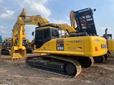 China En buen estado, excavadora Komatsu PC 350 con 7380 mm de profundidad máxima de excavación en venta