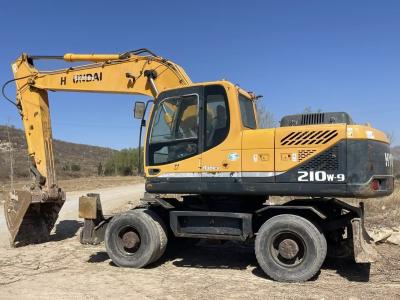 China R210w-9 Excavadora Hyundai de ruedas usadas 21950KW 21 toneladas para la construcción en venta