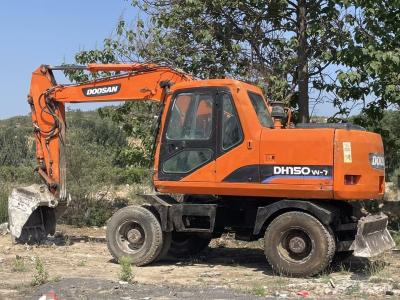 China Excavadora de tierra hidráulica con ruedas usada Doosan DH150W 12Tonne en venta