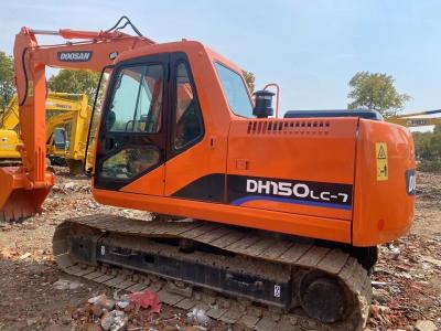 China Manutenção conveniente Excavadora Doosan usada DH150LC-7 para redução de custos e melhoria da confiabilidade à venda