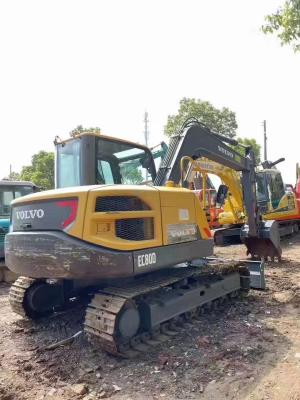 China Gebruikte Volvo Excavator EC80D met ruime en comfortabele cabine Te koop