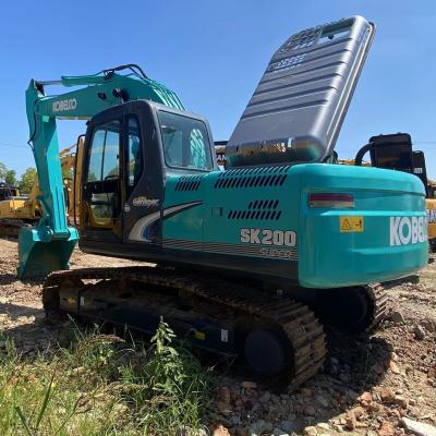 Chine Puissante excavatrice utilisée Kobelco SK200 avec 150 chevaux et système de contrôle à pleine puissance à vendre