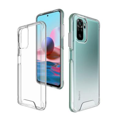 China Anti-drop SPACE New Design Tpu+PC Clear Phone Case For Redmi Note10 Cover Transparent Back Phone Case for sale