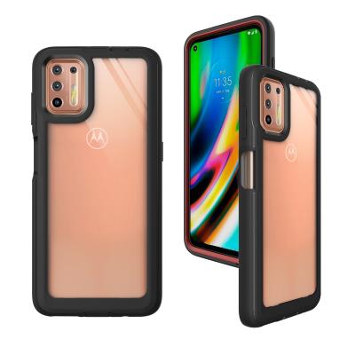 China Brand New 1.5mm Cell Phone Back Cover Case For MOTO G9 Plus 3 in 1 Shockproof Full TPU PC 360 Cover, Dust Plug Case For MOTO G9 Plus for sale