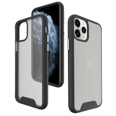 China Amazon Hot 2021 Soft PC New Tpu Matte Cell Phone Accessories Translucent Frosted Case For iPhone X pro 11 12 Max Back Cover For iPhone11 Series for sale