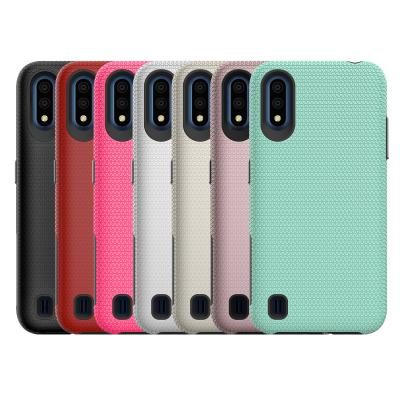 China For Samsung A01 Phone Case 2 in 1 Scratch Resistant Hybrid Matte Feel Shockproof Back Cover For Samsung A01 for sale