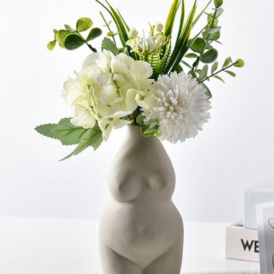 China Nordic minimalist simple human body ceramic vase style dry flower ornaments creative home decoration art living personality ornaments for sale